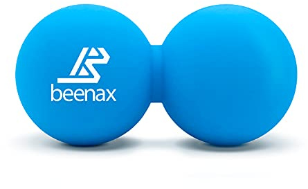 Beenax Peanut Massage Ball, Double Lacrosse Ball - Trigger Point Therapy | Deep Tissue, Myofascial Release, Muscle Recovery, Back, Neck, Shoulders, Feet, Plantar Fascia, Physio, Rehab, Yoga & Mobility