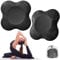 Bigmeda 2Stk Kniekissen für Yoga,Yoga Matt für Pilates,Minimiert und Unterstützt Knie Handgelenke und Ellbogen,Umweltfreundlich Leicht Rutschfest Yoga Mat (Schwarz)