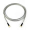 Selected Cable 7m Erdungskabel für Plattenspieler Phonogeräte und Mischpulte mit Masseanschluß inkl. vergoldeter Gabelschuh Masseleitung transparent silber Geflechtschirm 700cm