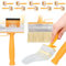 10x Pinceau De Peinture Plate 100 mm | Brosse Pinceau À Enduit Brosse À Laque Pinceau pour Meubles Mur Terrasse Teinture Murale Mobilier Clôture Bois Revêtement