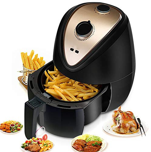 ChengBeautiful Air Fryer Kitchen Appliances French Fries Smart Air Fryer High Power Non-stick Coating (Color : Black, Size : 2.6L)