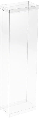 DollSafe Clear Folding Display Box for 11-12.5 inch Dolls and Action Figures, 4 W x 2.25 D x 13 H, Pack of 2