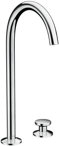 hansgrohe 2-Loch-Waschtischarmatur Sel. 260 Axor One Ausl. 165mm, m Push-Open-Ablaufg., chrom