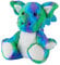 Warmies Plush Rainbow Dragon Microwavable Weighted Teddy with French Lavender Scent, Hot or Cold for Cool Relaxation and Warm Relief
