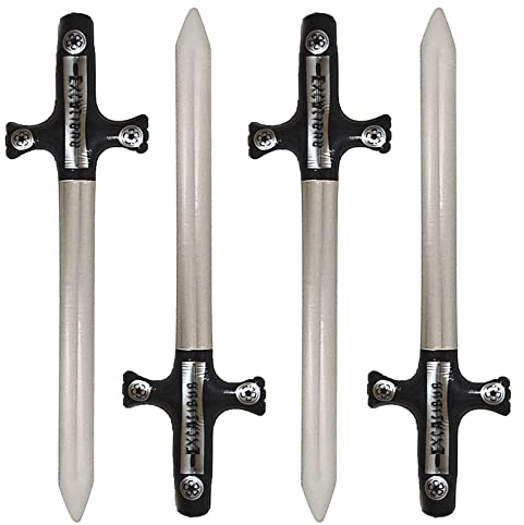TSHAOUN 4 Pièces de Sabre de Pirate Gonflable,Sabre Pirate Gonflable, Ballon de bâton d'épée de Pirate Gonflable,épée de Pirate pour Halloween, Décorations de fêteàthème Accessoires Ensemble