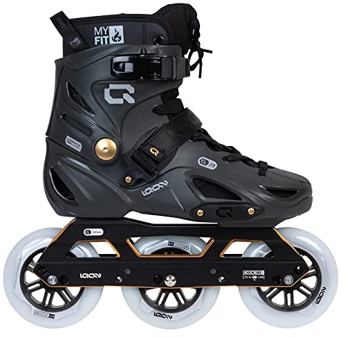 Powerslide Iqon CL 20 Rollschuhe, schwarz (Größe: 39-40)