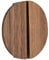 2 pièces Manche ​en bois Poignée de tiroir en demi-lune Boutons de portes Tirer La Poignée décoratifs en demi-cercle Poignées de placard pour armoire,livre (Walnut)
