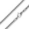 Treuheld® Gedrehte Zopfkette in 2 Farben | Halskette 2mm breit [01.] Silber