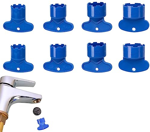 LYITZW Confezione da 8 Chiave Rompigetto per Rubinetti Chiave Aeratore chiave di montaggio per M16,5/M18,5/M22/M24 Chiave Rubinetto per Rubinetti per Filtro Incasso Aeratore a Scomparsa