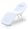soudesileim Massageliege Höhenverstellbar, 3-Zonen Massagebett Klappbar, 182x60cm Massage Bed, Ergonomisches Salonbett, 250kg Tragfähigkeit, FÜr Kosmetik, Spa, Salon, Tattoo (Weiß)