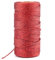 KINGLAKE Kordel Rot 1.5MM, Garn 100M, Schnur Rot, DIY Bastelschnur, Kordelband Unelastisch Zum Basteln, Hochzeitsdekoration, Weihnachtsdekoration oder Verpacken