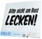 INDIGOS UG Auto Aufkleber Auto - 300x143 mm - Bitte Nicht am Rost lecken! - schwarz - Selbstklebender Sticker für Auto, Fenster, Bus oder LKW