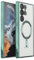 Coque de protection pour Samsung Galaxy S22 Ultra 6,8 - Avec protection de l'appareil photo - Magnétique - Avec MagSafe Clear - Ne jaunit pas - En silicone TPU souple de qualité supérieure -