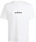 adidas Herren Essentials LINEAR Single Jersey Tee, White/Black, S