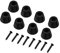 Amp Stand Speaker 10×10×2 4 Pairs 30x20mm Rubber Feet Anti Vibration Base Pad Stand for Speaker Guitar Amplifier Screws Rubber Rubber Feet