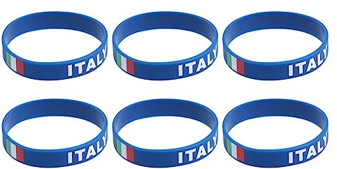 Toddmomy Silicone Country Flag Wristbands 10Pcs Environmentally Friendly Sport Bracelets for Football Rugby Event Wrist Strap Party Favors