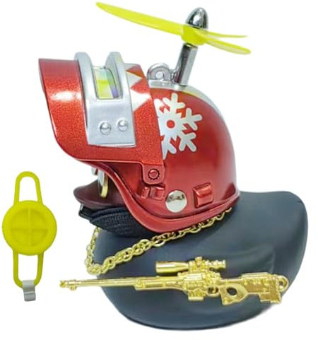Mixnexorad Enten-Autodekoration, Enten-Autozubehör | Enten-Spielzeugauto-Ornamente mit Propellerhut - Motorrad-Lenker-Ente, Auto-Armaturenbrett-Dekorationen für Motorrad, Fahrrad