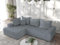 Fun Möbel Ecksofa Couchgarnitur Sofa OSKAR (Grau, Seite Links)