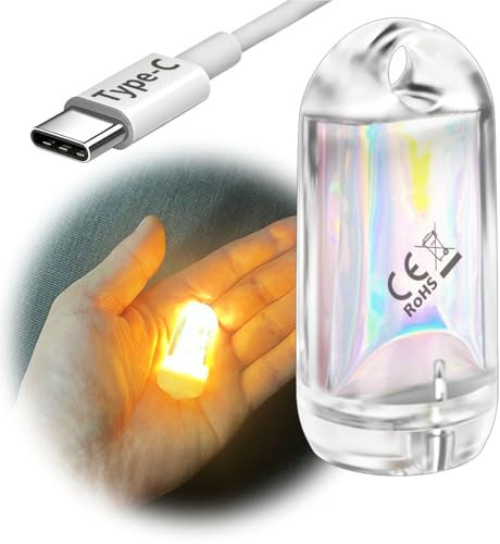 SROOS Taschenlampe USB Aufladbar LED Camping Tragbar IPX7 EDC-Schlüsselanhänger maglite Wasserdicht Outdoor, Wandern,Notfäll (1pc Warm White)