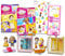 Disney Prinzessinnen-Mini-Puppen-Spielset für Mädchen – Bündel mit 2 Disney Prinzessinnen-Figuren-Sets mit Rapunzel, Die Schöne und das Biest plus Aufklebern | Disney Prinzessin perfekte Paare