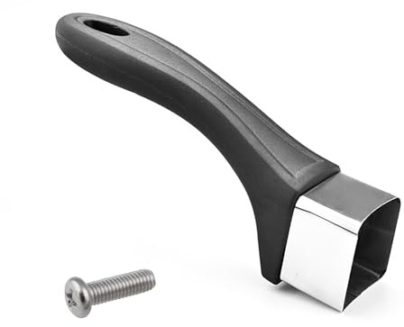 LIFTATAPA Manico di ricambio in bachelite, manico lungo a prova di scottature, manici rimovibili con vite per pentole, casseruole e padelle (nero)