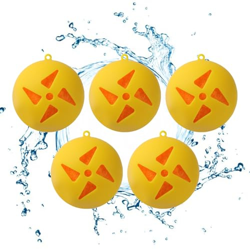 Wiederverwendbare Wasserballons - Wassersoaker Balls | spritzige Tänze Set mit 5 | Pool Wasserspielzeug | Wiederverwendbarer Spaß Games Cool Games Water Ballions For Summer Boys Girls Par