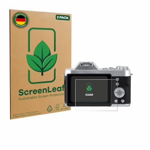 ScreenLeaf (2 Stück Schutzfolie für Rollei Powerflex 10x Retro [nachhaltiger Displayschutz, Folie, transparent, kratzfest]