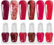 Red Nail Polish 6PCS Set - Quick Dry Nail Polish with Wine Red Glitter Pink Shades, Peel Off Nail Varnish Water Based Nails Polish No UV Need, Non-Toxic Long Lasting for Women Daily