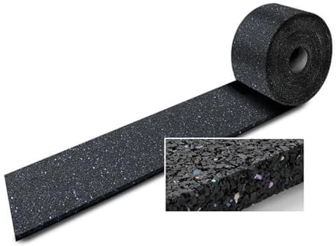 etm Antirutschmatte 150 x 5000 mm Rolle aus Gummigranulat, 5 mm, Ladungssicherung, Vibrationsdämpfung, Akustikentkopplung, Bautenschutz
