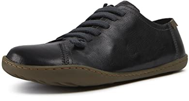 Camper Peu Cami Casual Sneakers for Women - Ultra-Comfortable Leather Women’s Sneakers with Anatomic Shape and Abrasion-Resistant TPU Outsole, Black 017 - 35 EU / US 5