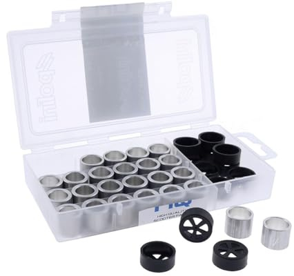 POLINI Variomatik-Set 19x15,5 3,5-5,0g kompatibel mit PEUGEOT Buxy 50 2T AC | Set mit 24 Gewichten und 6 Hülsen; 3,5g, 4,0g, 4,5g, 5,0g; kompatibel mit APRILIA Area 51 50 2T LC, BENELLI 491 RR 50 2T LC