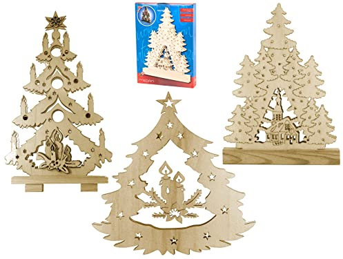 Home Decorazione Alberi di Natale, Legno, Legno