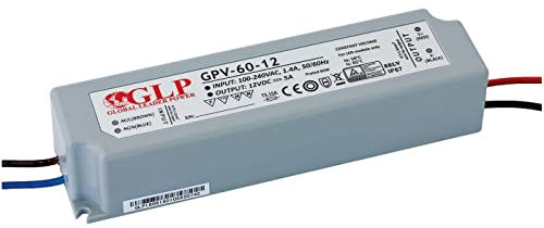 GLP professionnel Transformateur LED 36 V DC 1,67 A 60 W étanche IP67, variateur antspannung TÜV, mm, – TBTS, ce, types de protection : Protection contre les courtscircuits, parasurtenseur, les