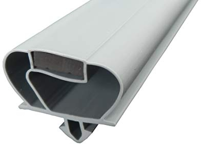 Magnetdichtung Profil groß T - 2000mm inkl. Magnetband - Farbe: Grau (Kühlschrankdichtung)