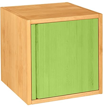 BioKinder - Das gesunde Kinderzimmer Regal Regalwürfel, Farbe:Apfelgrün
