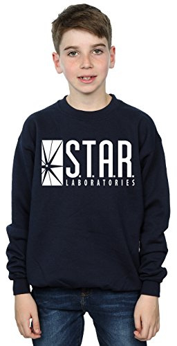 Flash TV Star Laboratories Boy's Black Long Sleeve Sweatshirt