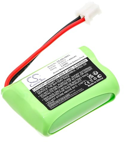 CS-ADL780CL Akku 400mAh Kompatibel mit [Audioline] DECT 7500, DECT 7500 Micro, Plus, 7501, 7800, 7800 Micro, 7800B, 7801, für [Switel] MD9300, MD9500, MD9600, MD9700 Ersetzt SL30013