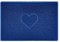 Nicoman Heart Shape Embossed Entrance Door Mat Non Slip Dirt Trapper PVC Spaghetti Mat with Rubber Base, Jet Washable Quick Drying Doormat Indoor or Outdoor - (Large, Blue, 90 x 60cm)