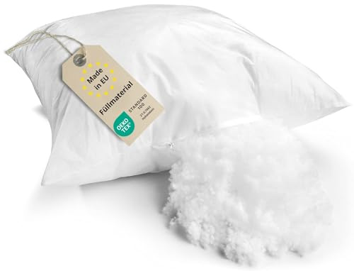 sleepling 0,3kg Faserfüllung, Füllwatte, Füllmaterial für Kissen | Bastelwatte als Stopfmaterial für Kuscheltiere