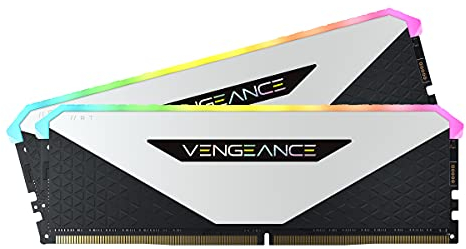 Corsair Vengeance RGB RT 16GB (2x8GB) DDR4 3200MHz C16 Desktop Memory (Dynamic RGB Lighting, Optimised for AMD 300/400/500 Series, Compatible with Intel 300/400/500 Series) White