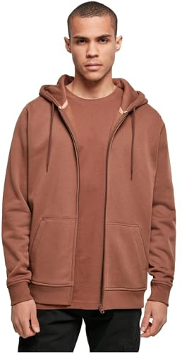 Build Your Brand Herren Kapuzenjacke Heavy Zip Hoody, lässiger Männer Kapuzenpullover mit Reißverschluss, Größen S - 5XL