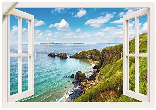 ARTland Wanddeko Wandtattoo selbstklebende Vinylfolie Landschaften Fensterblick U0SO