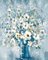 Jigspsyzh Malen nach Zahlen Erwachsene Blumen- DIY Paint By Numbers Bastelset Faltenfreie Leinwand 4 Bürsten und Acrylfarben set - 40x50 cm