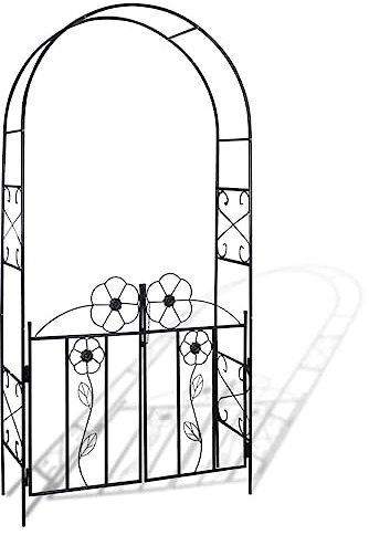 INLIFE Gartentor Rosenbogen Rankgitter Rosensäule Spalier Pergola,7.95kg,40784