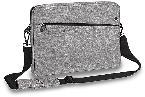 Pedea Tablet Tasche 12–13 Hülle für iPad Pro 13 2024 M4, iPad Pro 12,9 2022 M2, Galaxy Tab S10+/S9+, Surface Pro 12, MatePad Pro 12,2, Sleeve mit Zubehörfach, grau