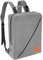Granori Handgepäck Rucksack 40x30x10 cm - Leichter Flugzeug Bord-/ Kabinengepäck Reiserucksack 12 l | Kabinen Reisetasche Gepäck Maße ideal für Lufthansa Flug (Grau)