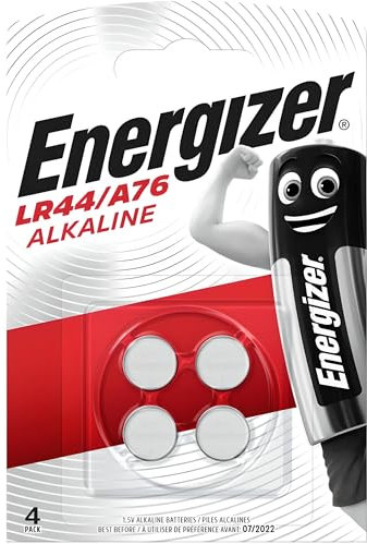 AMK® Energizer Alkaline Battery Batteries A76 LR44 AG13 L1154 V13GA 1.5v Pack of 4 Coin Cell Button CR1216