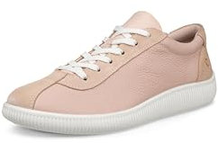 ECCO Baskets à lacets Soft Zero pour femme, Rose pastel mélangé, 39 EU