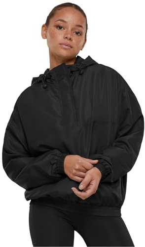 Urban Classics Damen Übergangsjacke Ladies Recycled Oversized Pullover Jacket, lässige Sweatjacke mit Kapuze für Frauen