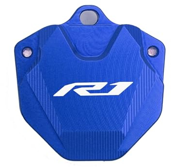 Seulomo Niedliche Abdeckung für Autoschlüssel mit CNC-Desi Für Ya&maha YZF-R1 YZF R1 1998-2024 2023 Zubehör Motorradschlüssel Schutzhülle Kappe Schlüsseletui Schale & Schlüsselanhänger(335)